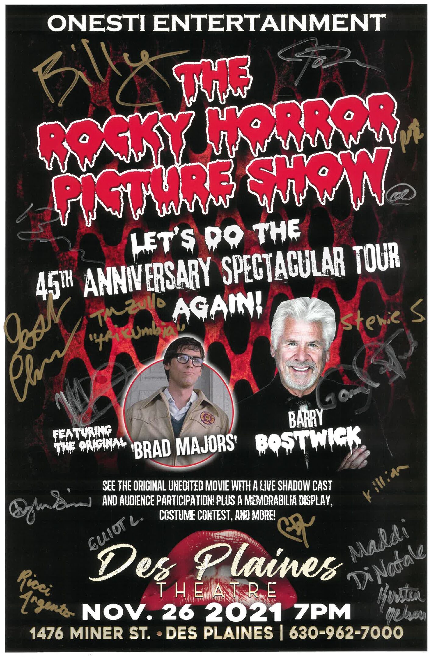 Rocky Horror Picture Show Poster 11/26/21 (signed)-DPT