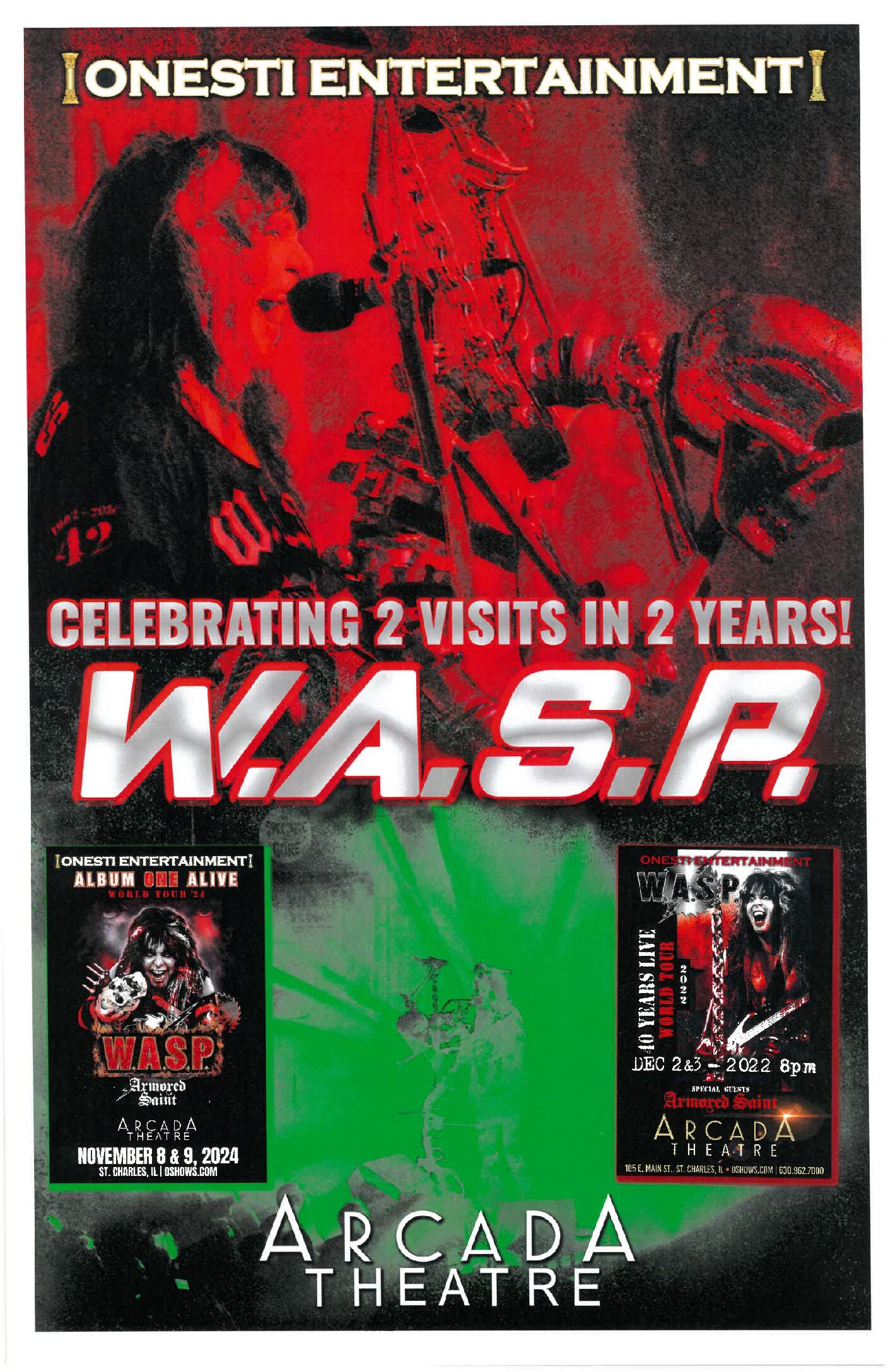 WASP (W.A.S.P.) Special Commemorative Poster-November 2024 (Unsigned Only)-ARC
