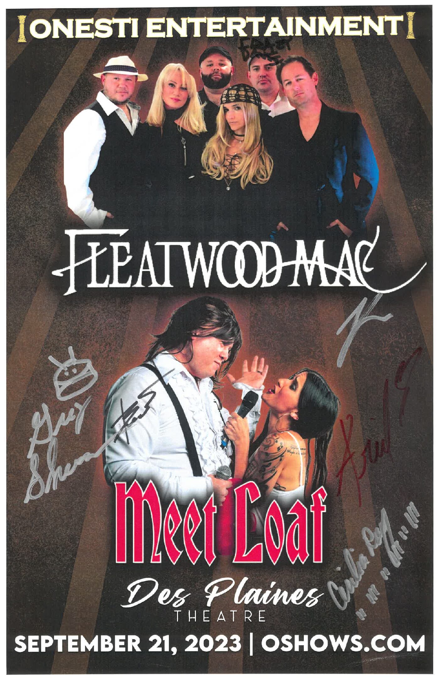 Fleatwood Mac and Meet Loaf (Tributes) Poster-09/21/23-DPT