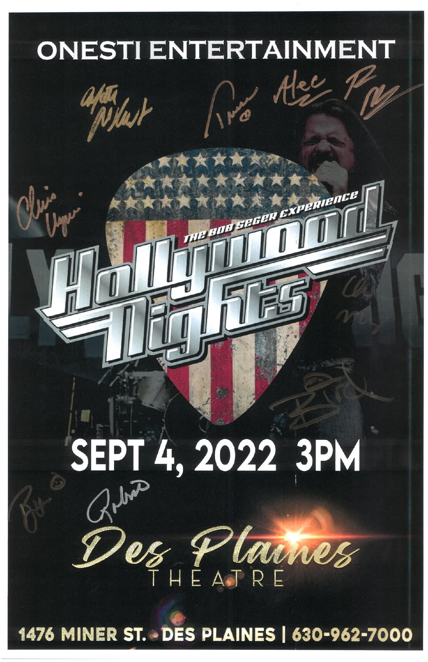 Hollywood Nights(The Bob Seger Experience) Poster-09/04/22-DPT