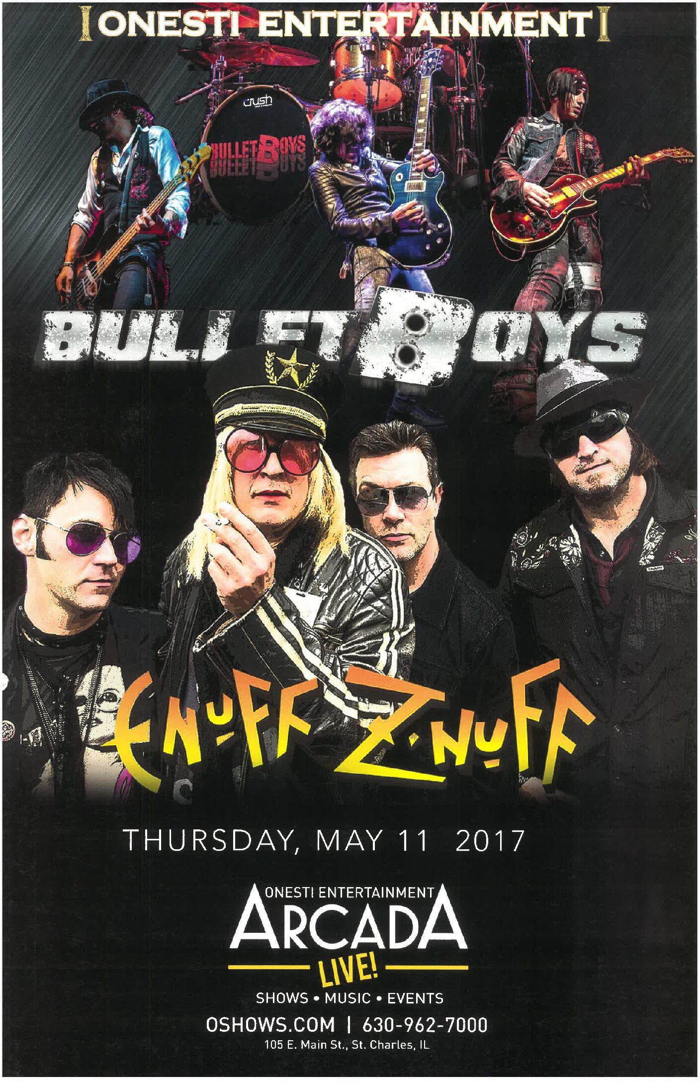 Bulletboys-Enuff Z'nuff Poster-5/11/17 -ARC (Unsigned)