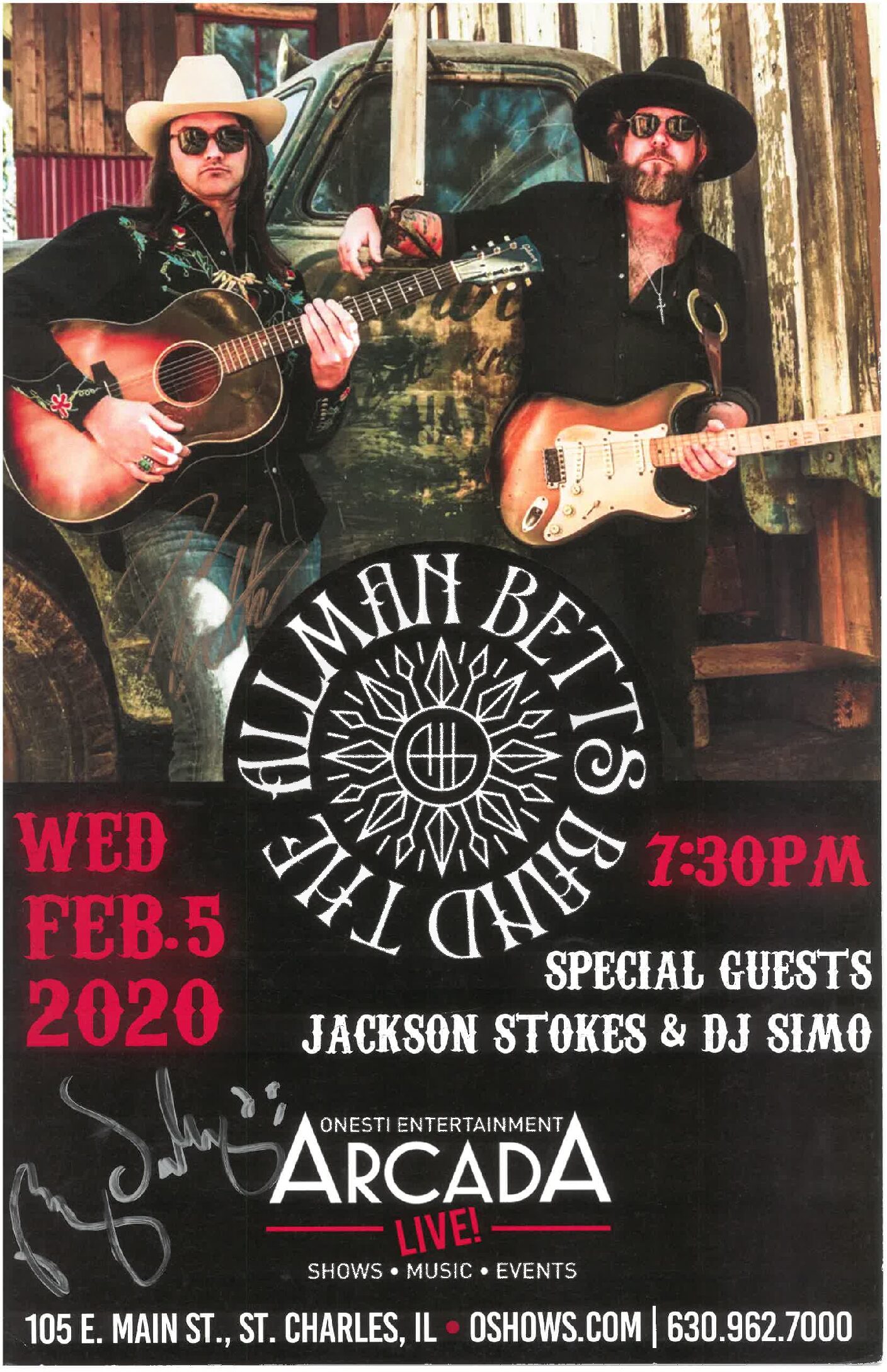 Allman Betts Band Poster 2/5/2020-ARC