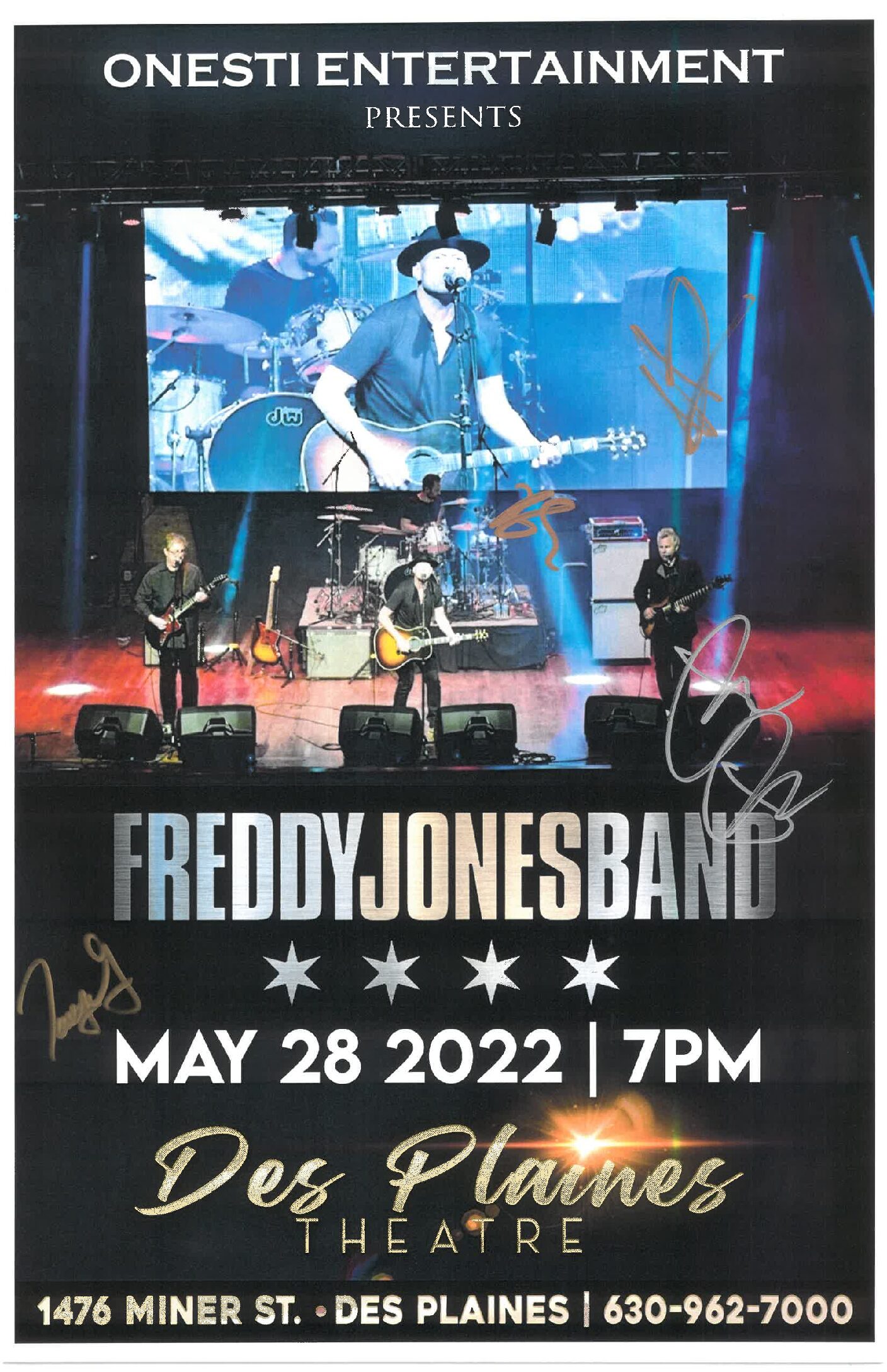Freddy Jones Band Poster 05/28/22 -DPT