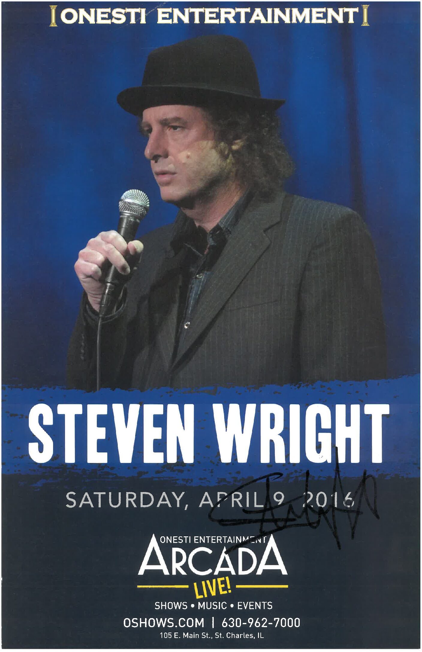 Steven Wright Poster 04/09/16-ARC