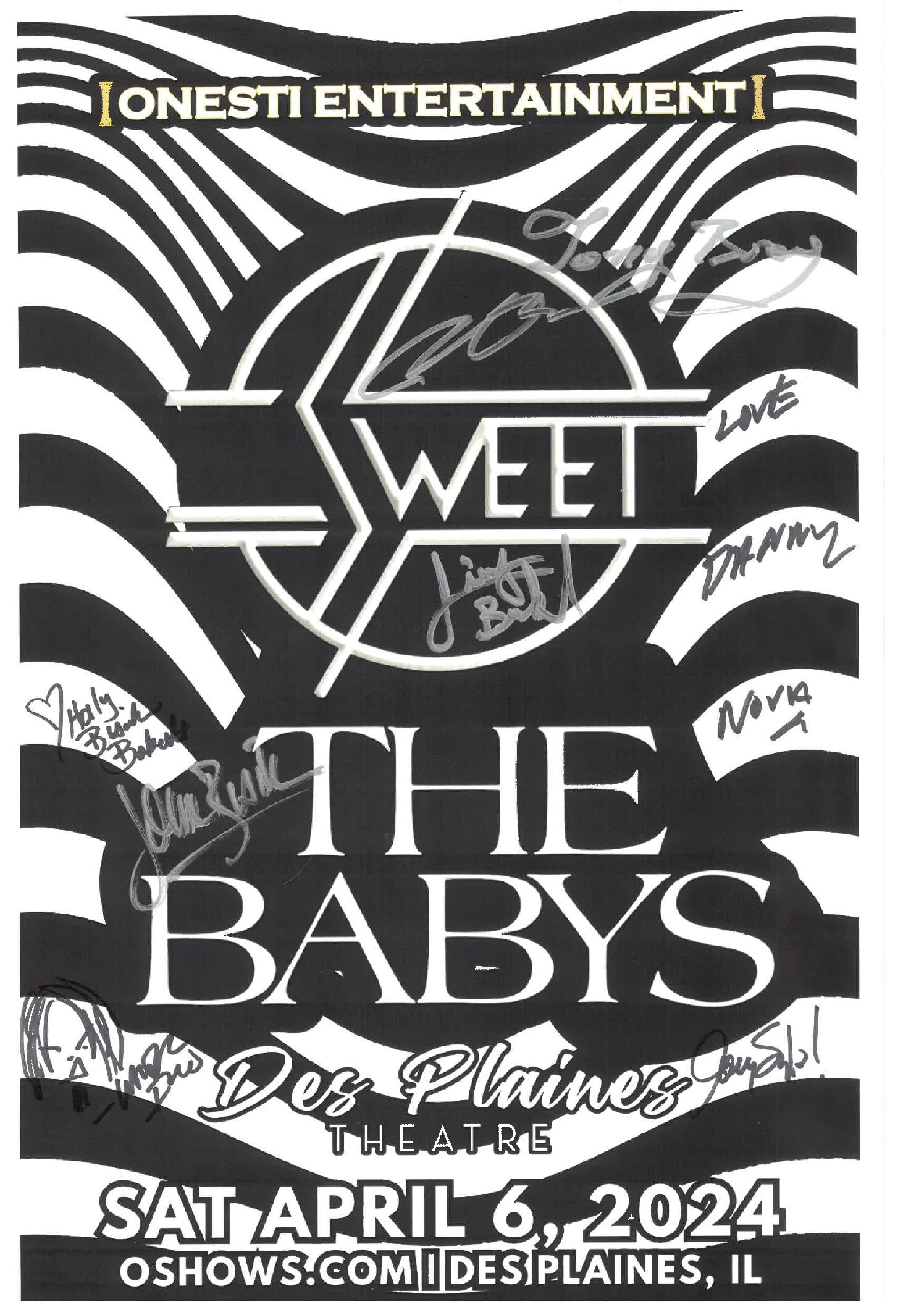 Sweet / The Babys Poster 4/6/24 - DPT