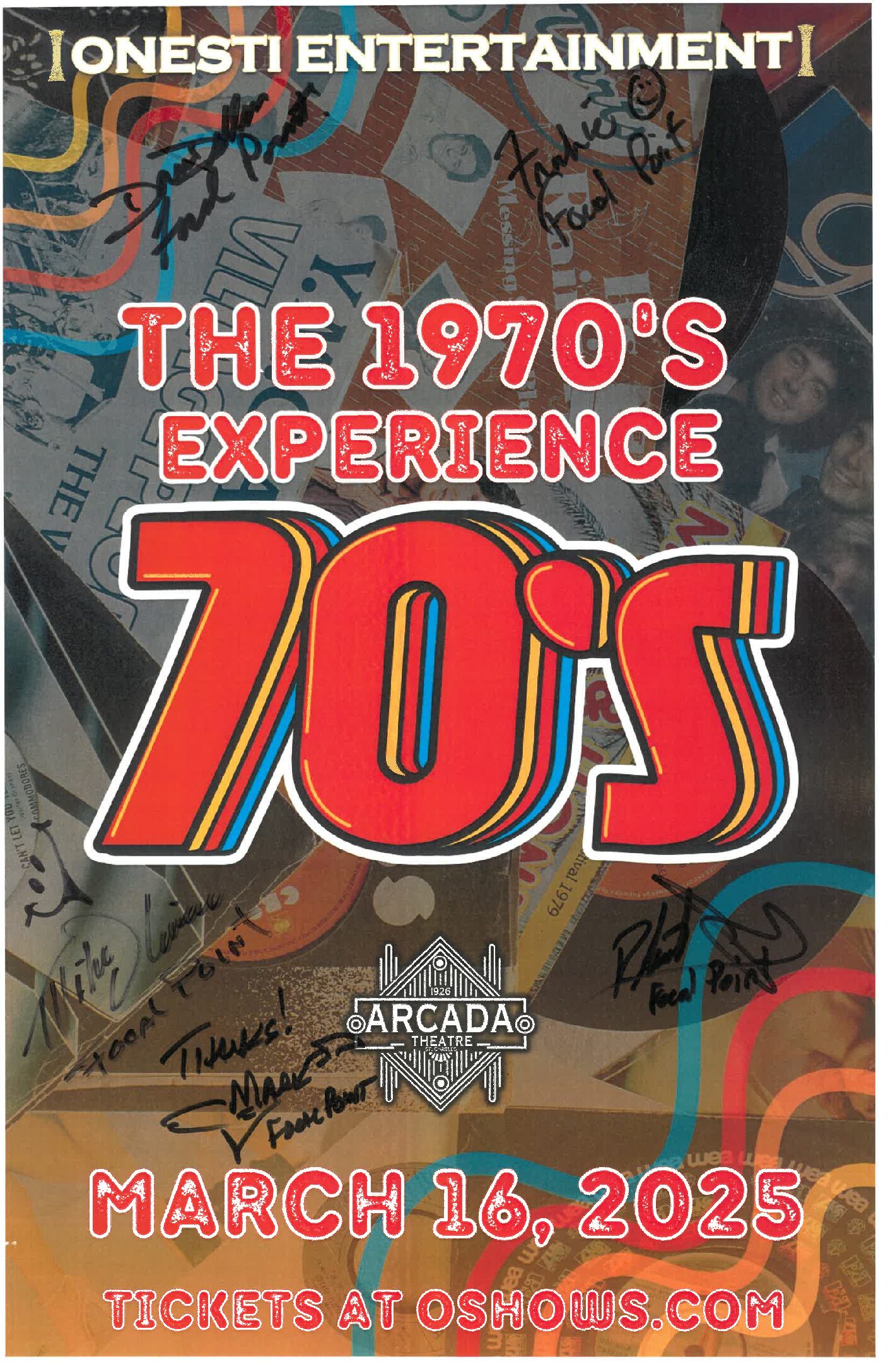 The 70's Experience Poster 3/16/25-ARC