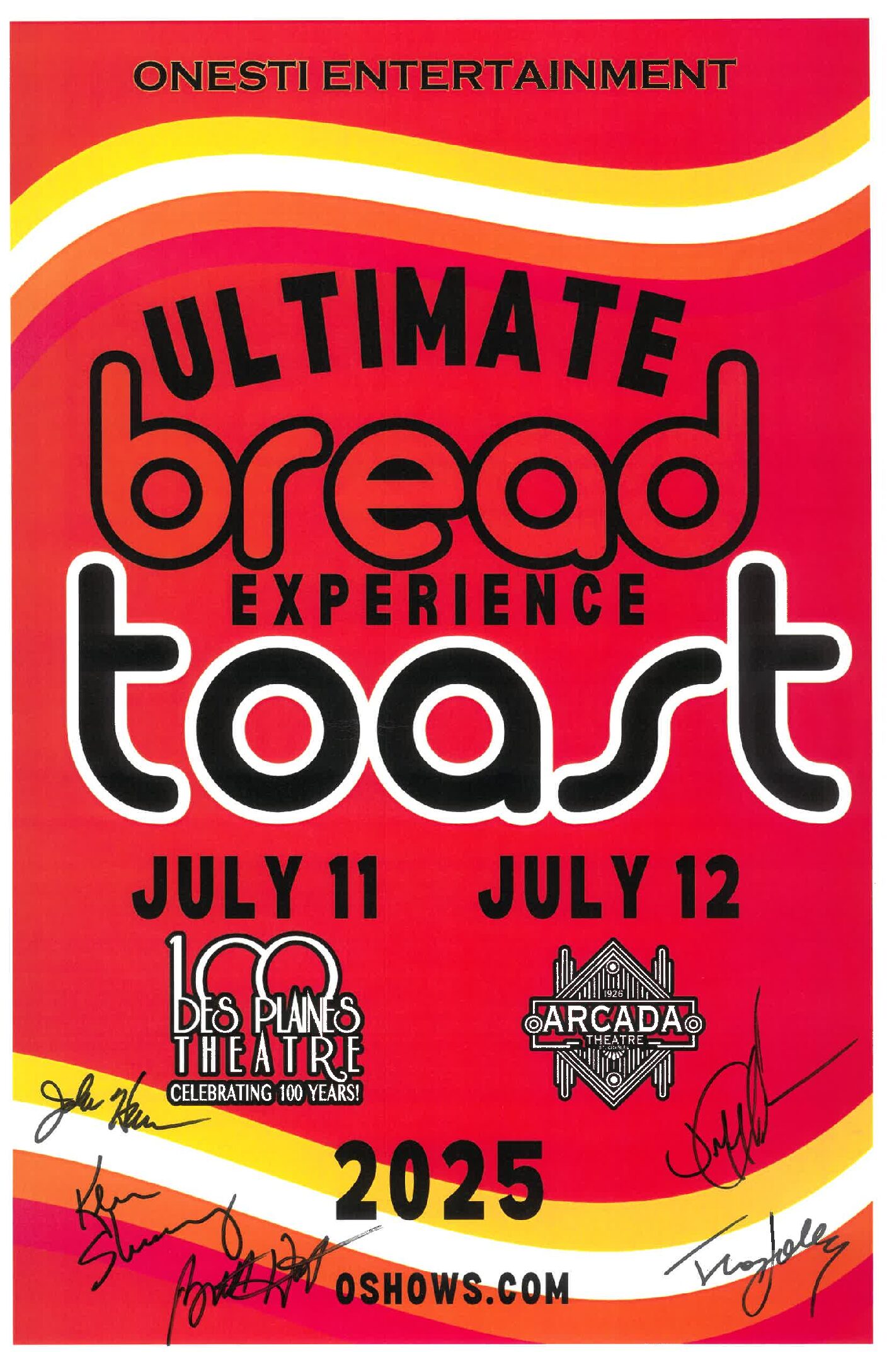 Toast Ultimate Bread Experience Poster 07/11/25-DPT, 07/12/25-ARC