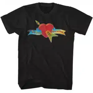 Tom Petty-Heart And Banner T-Shirt