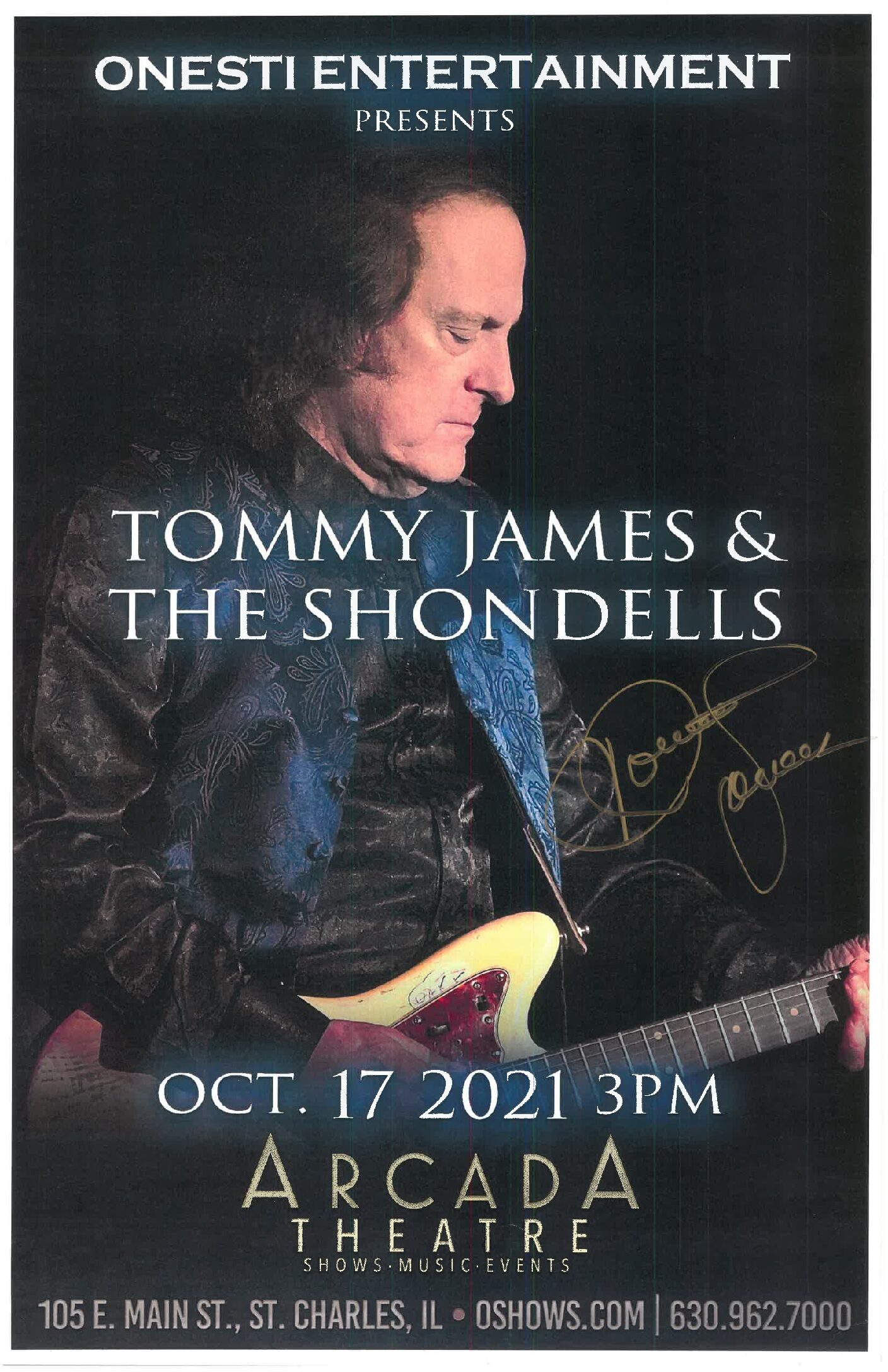 Tommy James & the Shondells Poster- 10/17/21 ARC