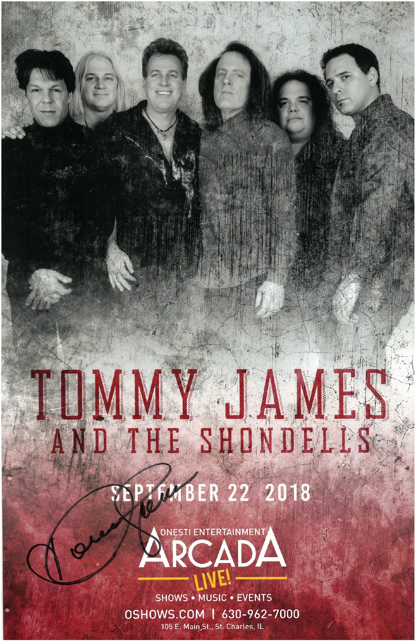 Tommy James & The Shondells Poster-9/22/18-ARC