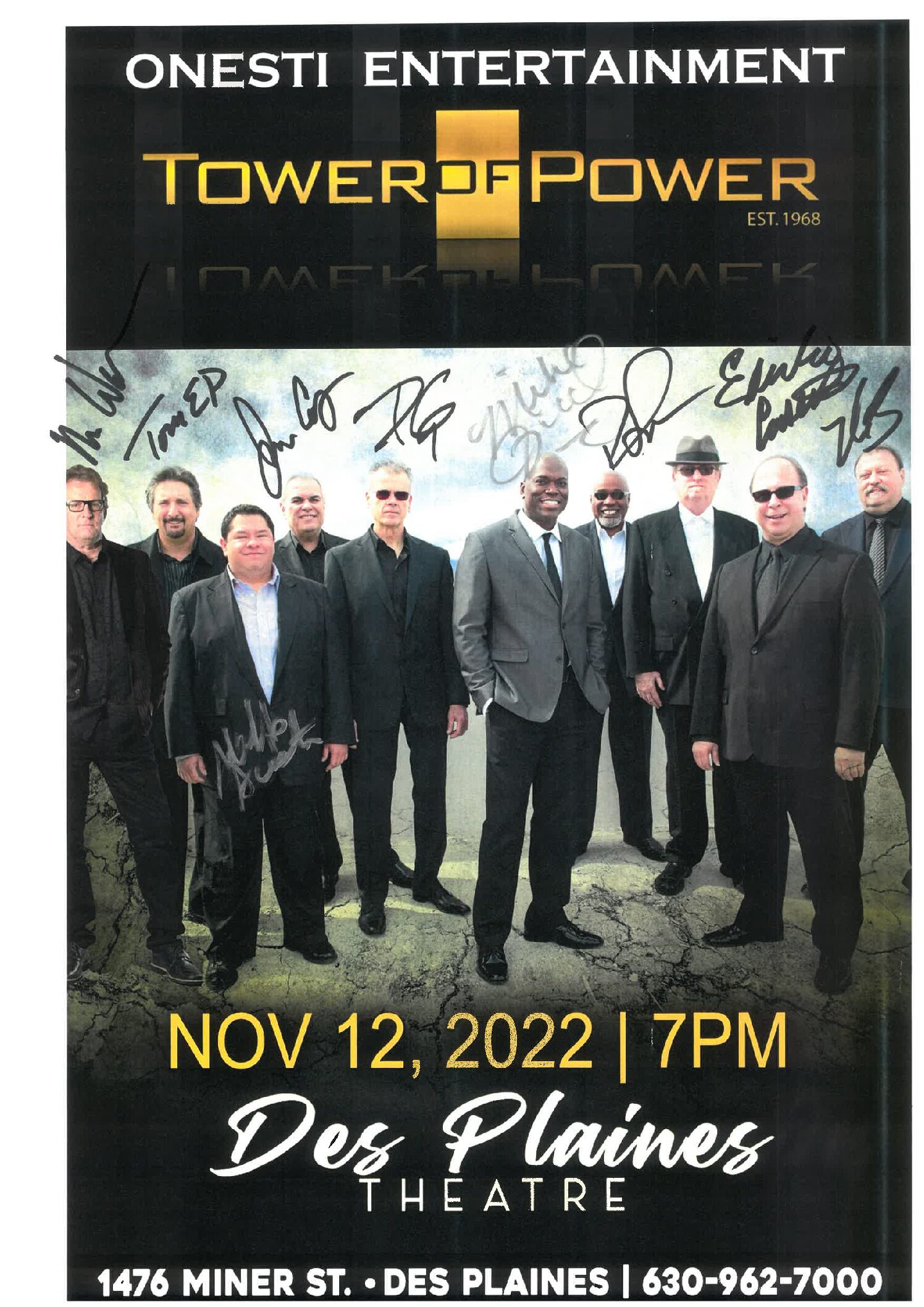 Tower Of Power Poster 11/12/22 - DPT