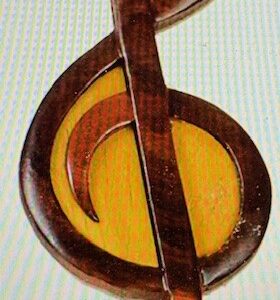 Magnet Treble Clef (Wood)