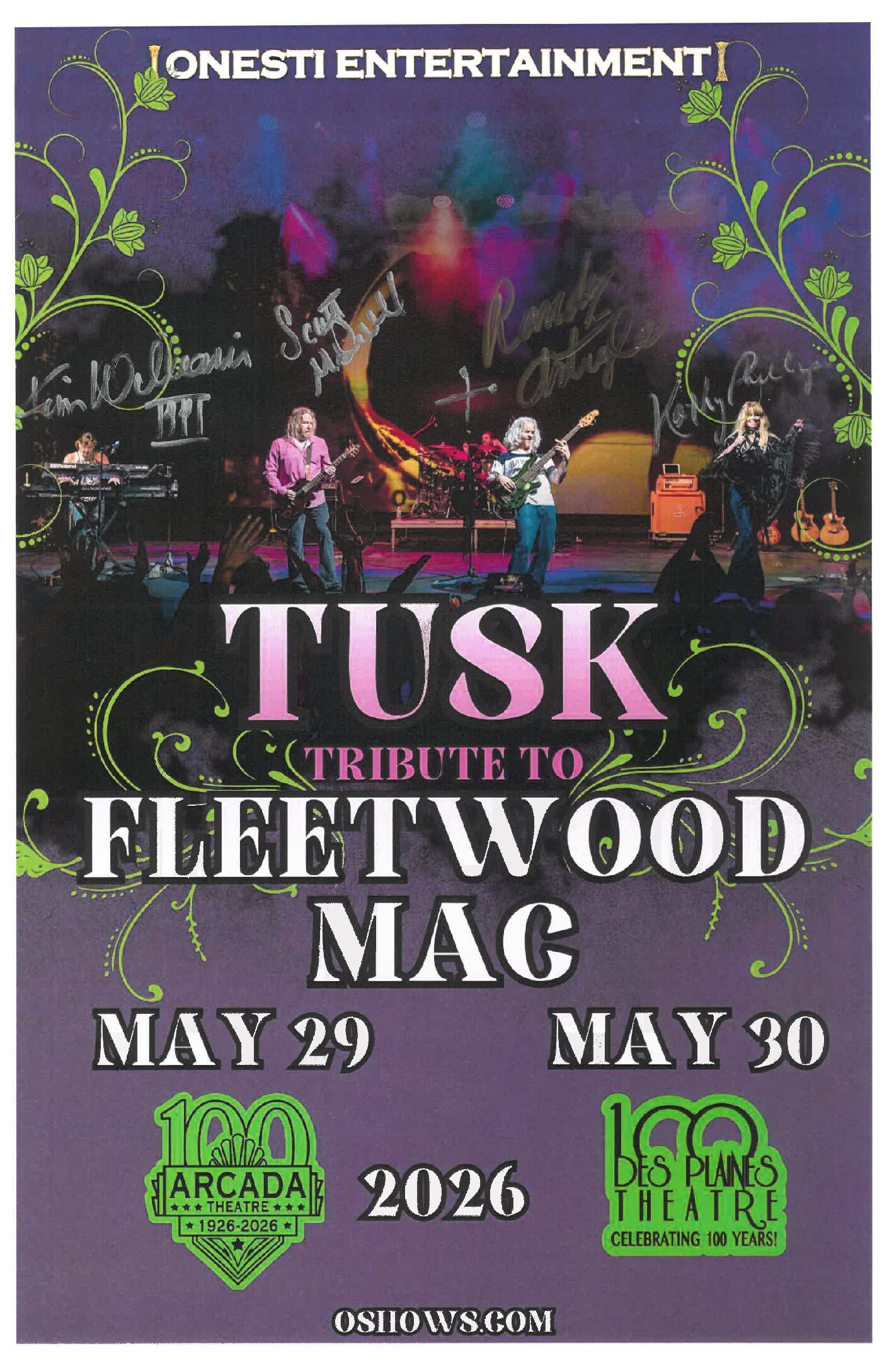 Tusk Poster (Tribute To Fleetwood Mac) 5/29/26-ARC, 5/30/26-DPT