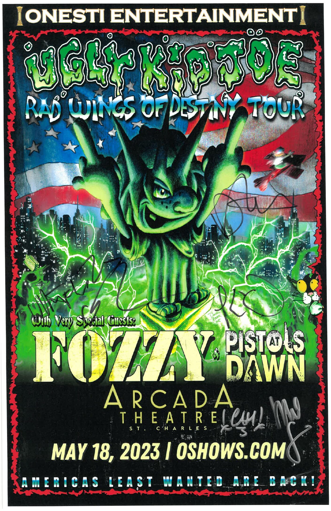 Ugly Kid Joe Poster-5/18/23-ARC