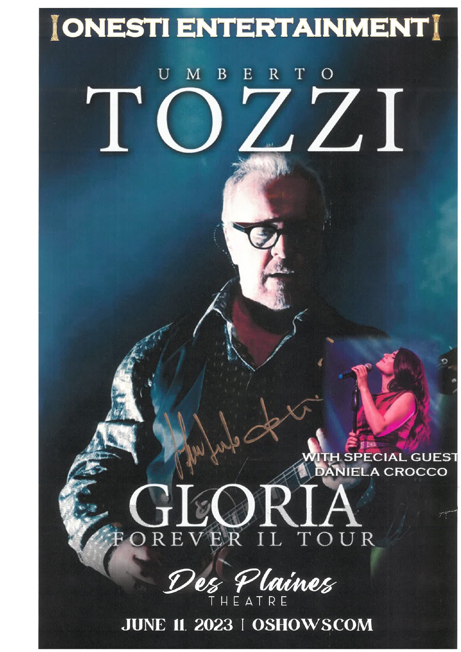 Umberto Tozzi Poster 6/11/23 - DPT