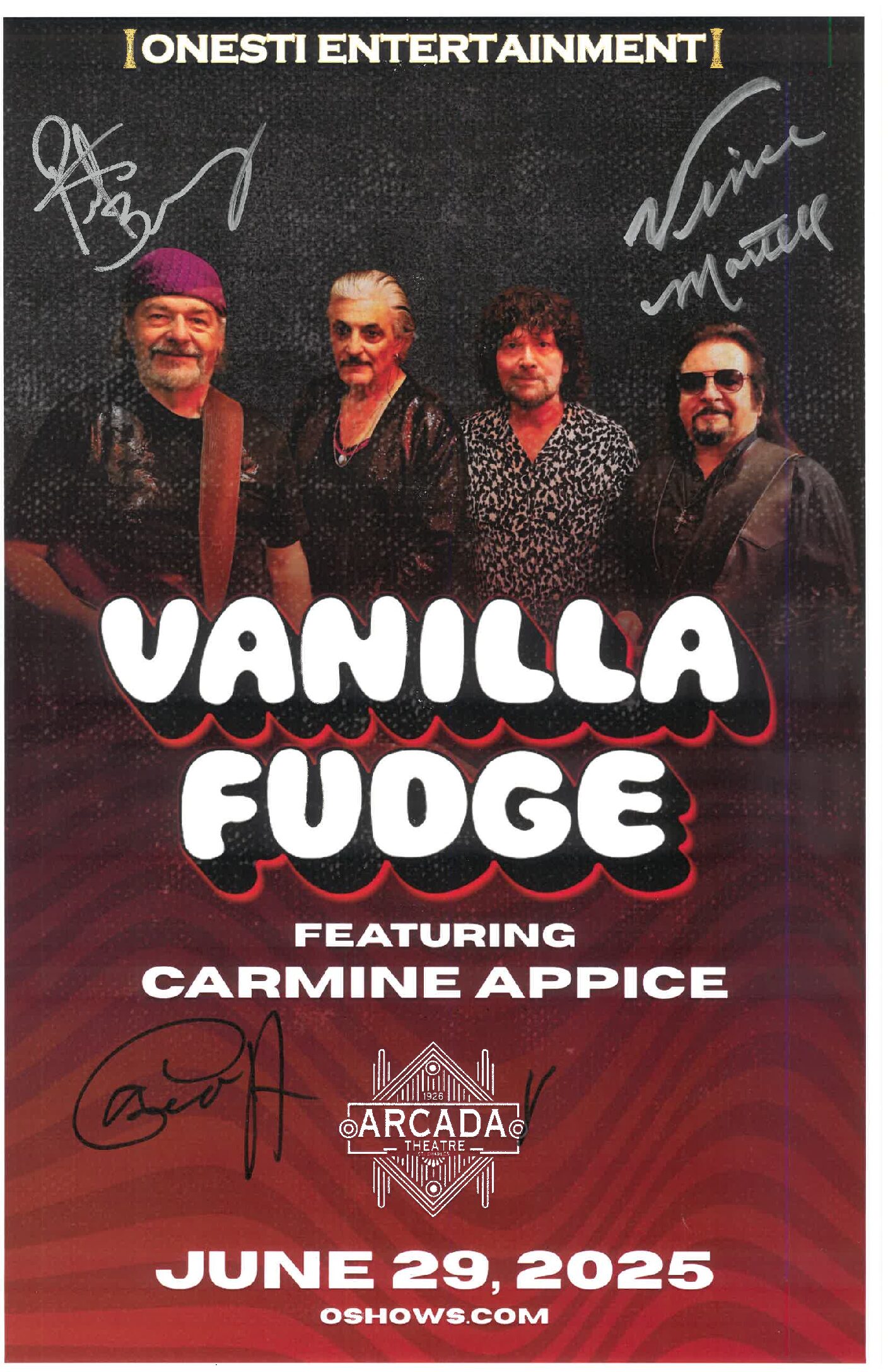 Vanilla Fudge Poster 6/29/25-ARC