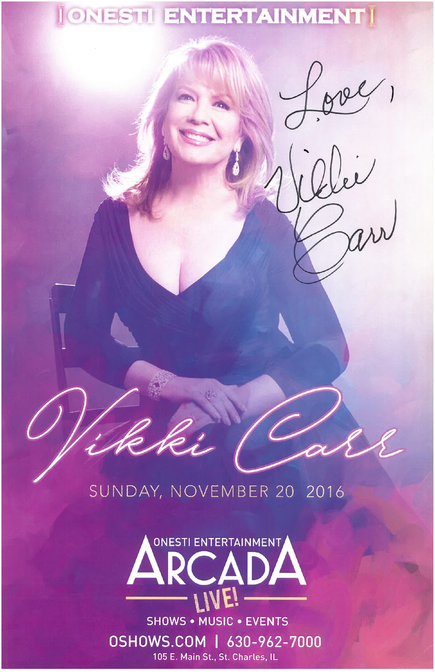 Vikki Carr Poster 11/20/16-ARC