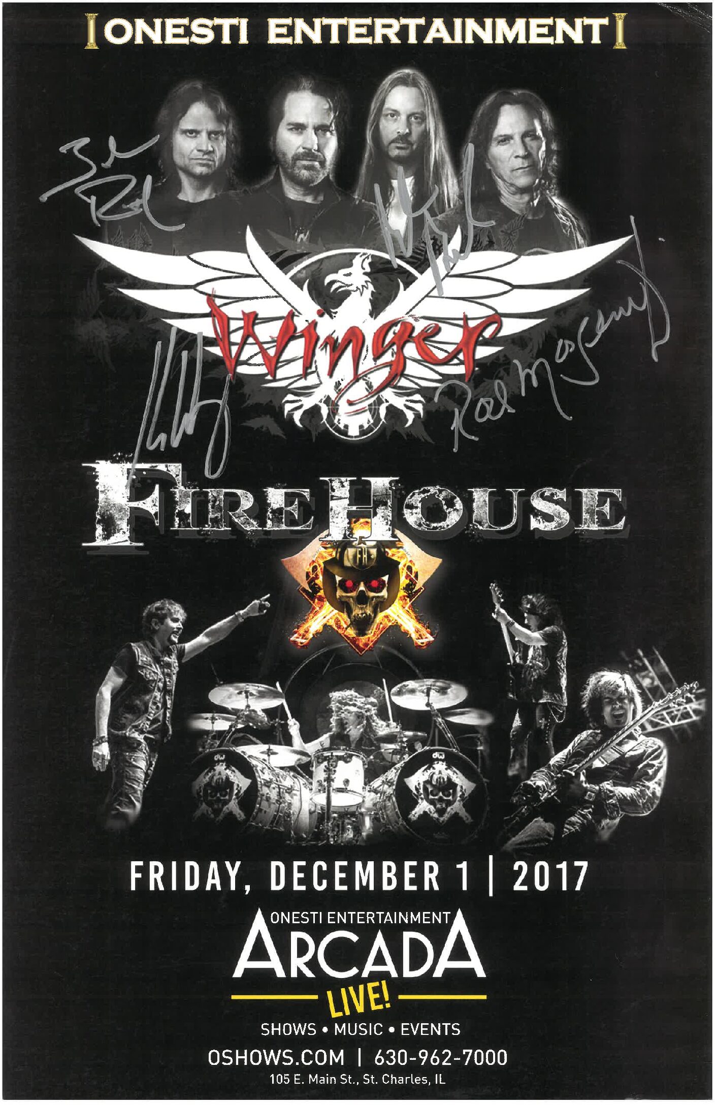 Winger & Firehouse Poster 12/1/17- ARC