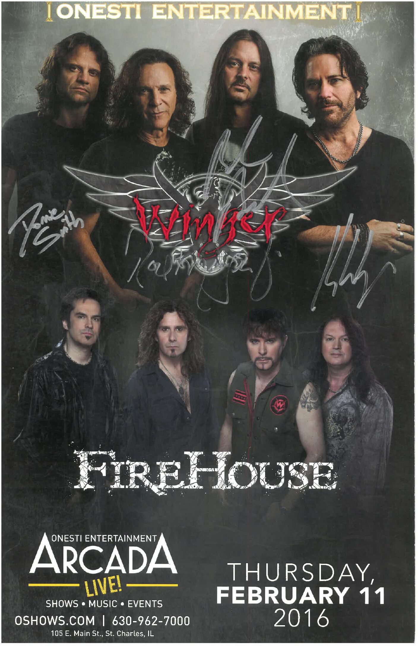 Winger & Firehouse Poster 2/11/16- ARC