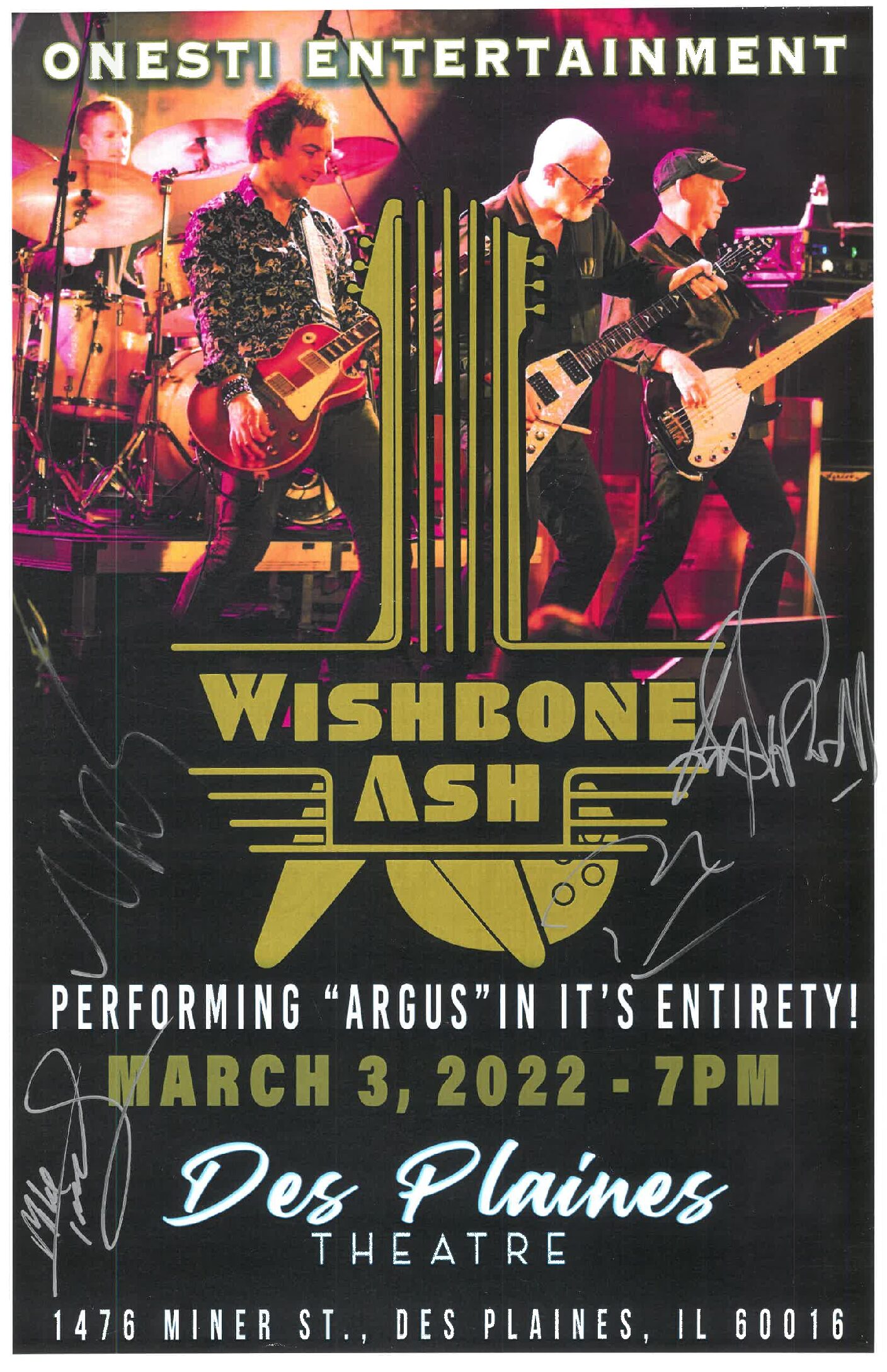 Wishbone Ash Poster 3/3/22 - DPT