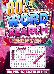 80's Word Search Book: Singers, Bands and Musicians