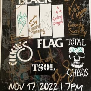 black flag poster 11/17/22 (signed)