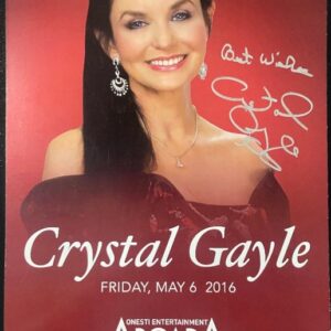 Crystal Gayle Poster- 5/6/16 (Signed)-ARC
