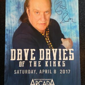 Dave Davies Poster- 4/8/17 (Signed)-ARC