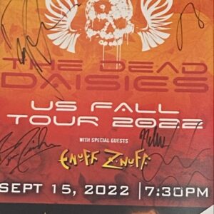 Dead Daisies Poster- 9/15/22 (Signed)-ARC