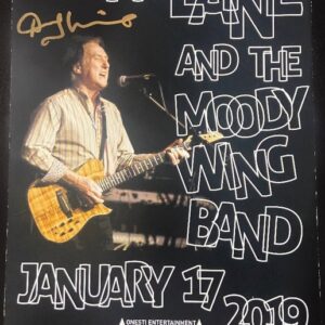 Denny Laine and the Moody Wing Band Poster- 1/17/19 (Signed)-ARC