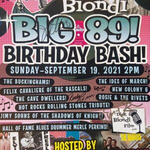 Dick Biondi Birthday Bash Poster- 9/19/21 (Signed)