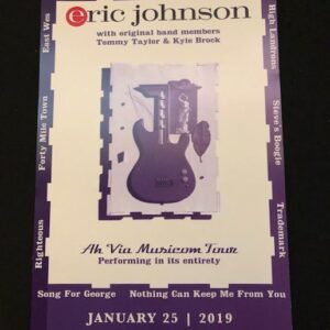 Eric Johnson Poster 1/25/19-Unsigned Only-ARC