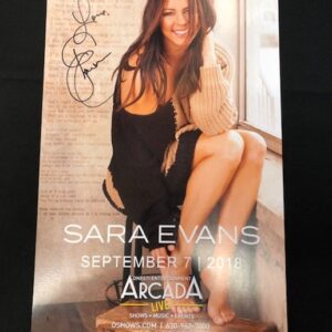 Sara Evans Poster-9/7/18 (Signed)