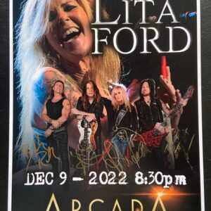 Lita Ford Poster-12/9/2022 (Unsigned Only)