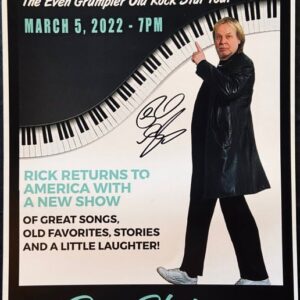 Rick Wakeman Poster- 3/5/22 (signed)-DPT